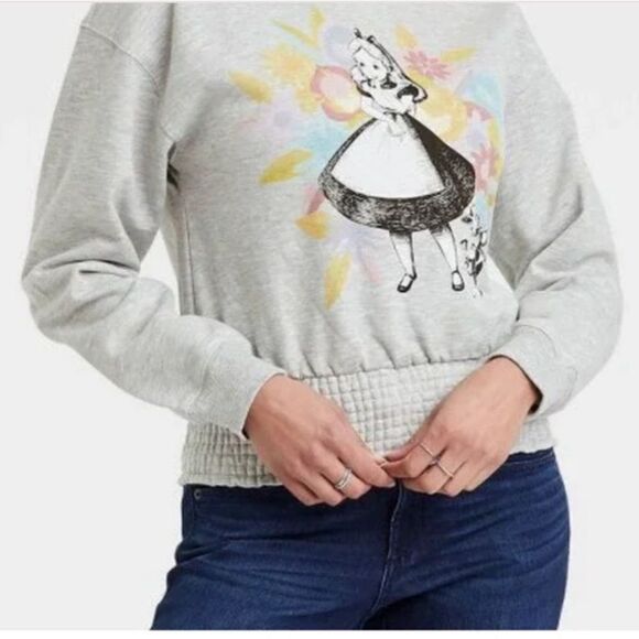 Disney Alice and Wonderland Graphic Sweatshirt size M - Picture 6 of 7